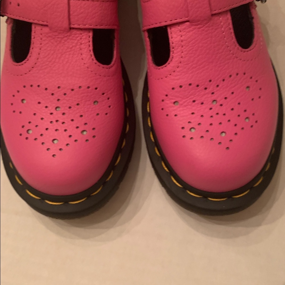 New no box Doc Dr. Martens Pink double strap so cute Shoes for Women size 6 USA - Picture 3 of 8